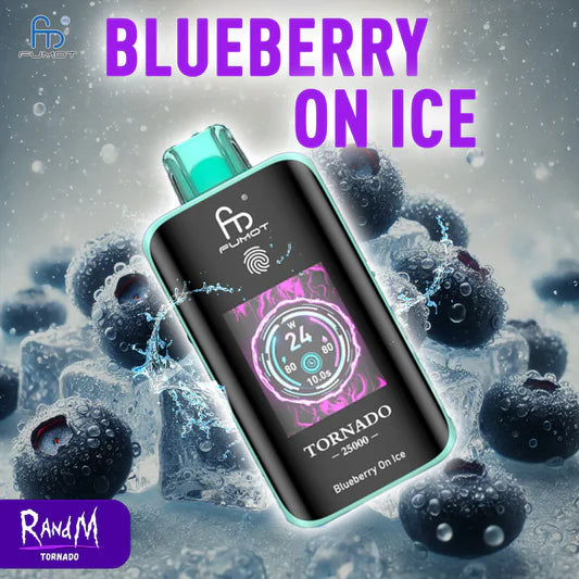 RandM Tornado 25000 Züge – Blueberry on Ice