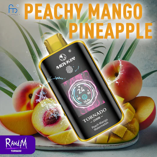 RandM Tornado 25000 Puffs - Peachy Mango Pineapple