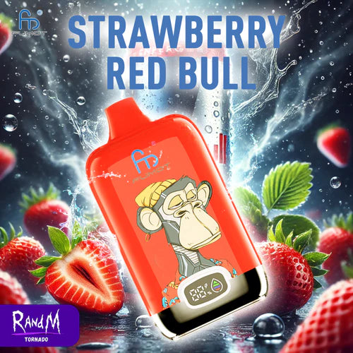Randm Digital Box 12000 - Strawberry Red Bull